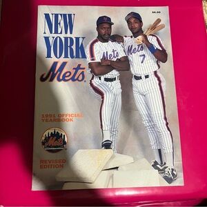 New York Mets 1991 Official Yearbook VTG